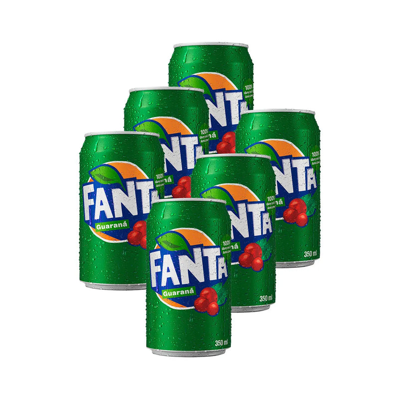 PACK 6 FANTA GUARANÁ LATA 350ML