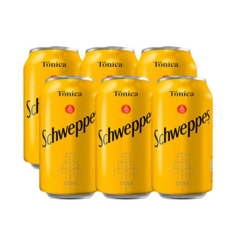 PACK 6 SCHWEPPES TÔNICA LATA 350ML