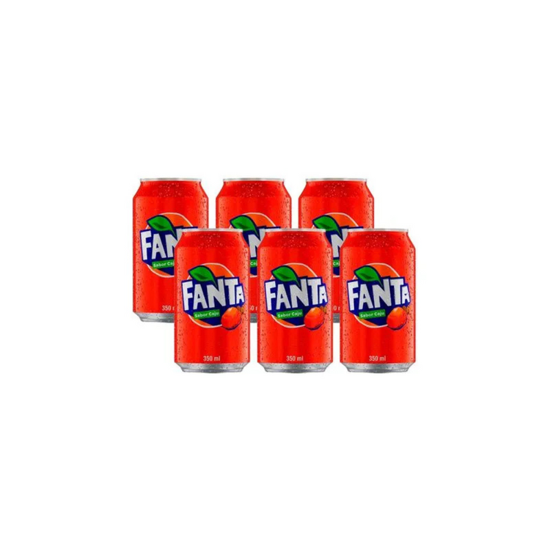 PACK 6 FANTA CAJU LATA 350ML