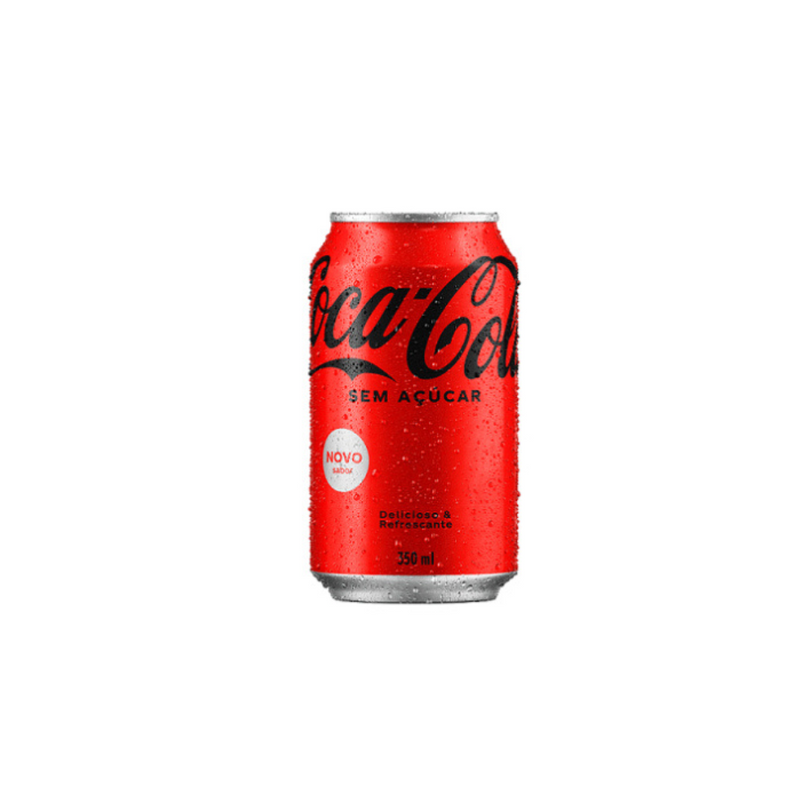 PACK 6 COCA-COLA SEM AÇUCAR LATA 350ML