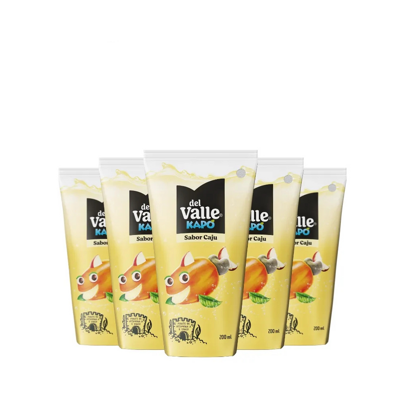 PACK 6 DEL VALLE KAPO CAJU CARTONADO 200ML