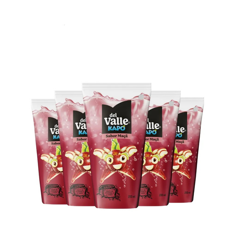 PACK 6 DEL VALLE KAPO MAÇA CARTONADO 200ML