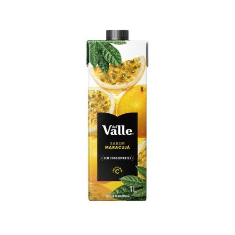 PACK 6 DEL VALLE NECTAR MARACUJA CARTONADO 1L