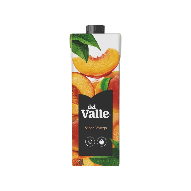 PACK 6 DEL VALLE NECTAR PESSEGO CARTONADO 1L