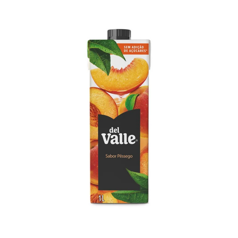 PACK 6 DEL VALLE NECTAR PESSEGO SEM AÇUCAR CARTONADO 1L