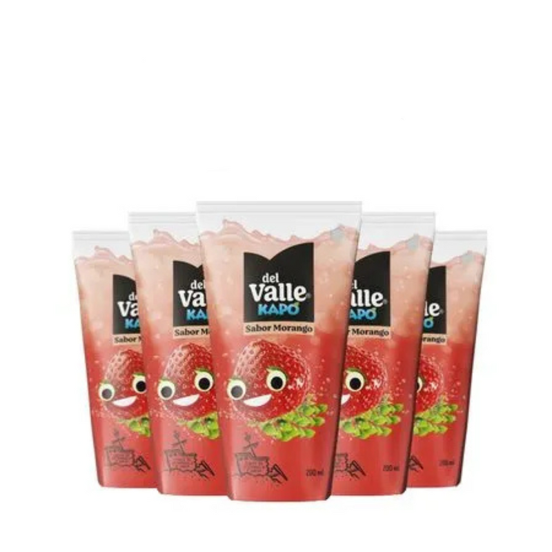 PACK 6 DEL VALLE KAPO MORANGO CARTONADO 200ML