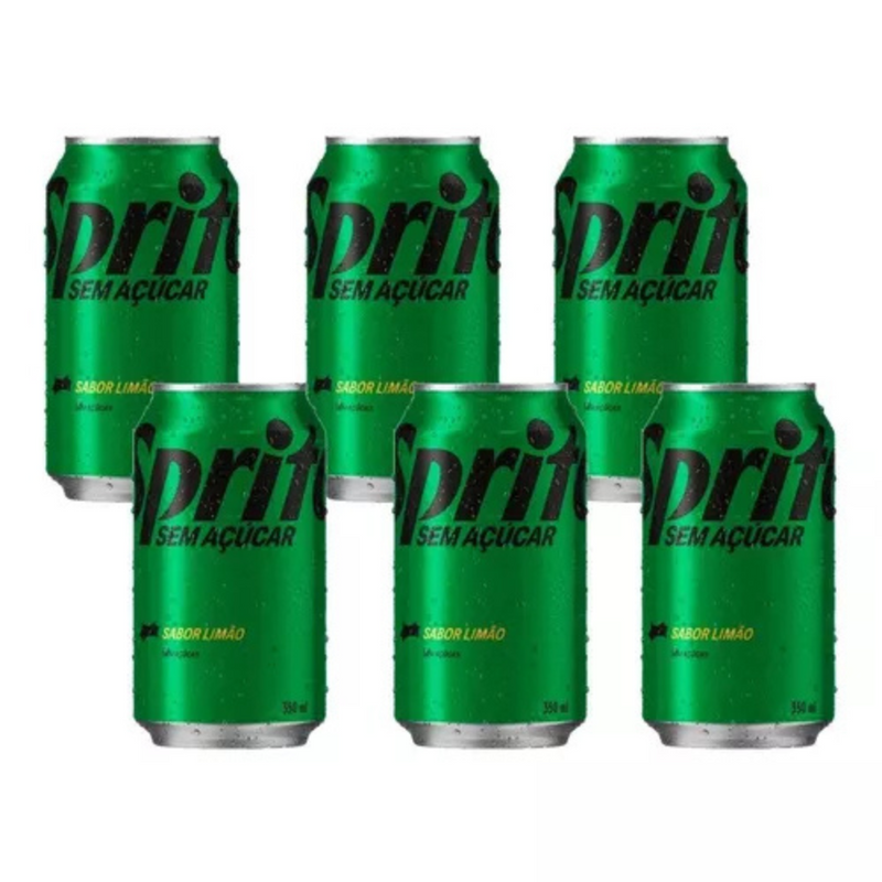 PACK 6 SPRITE ZERO LATA 350ML