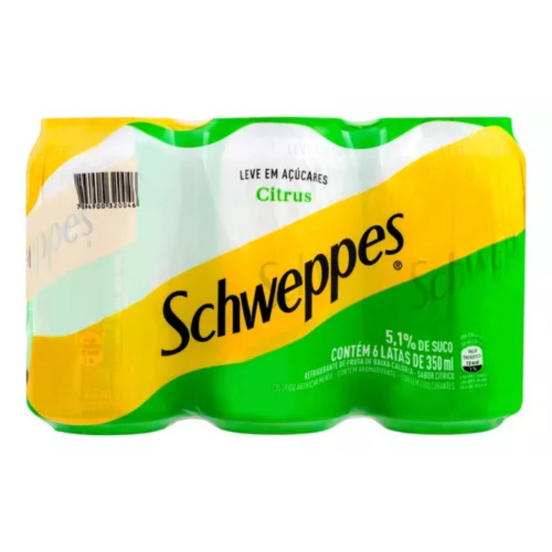 PACK 6 SCHWEPPES CITRUS LATA 350ML