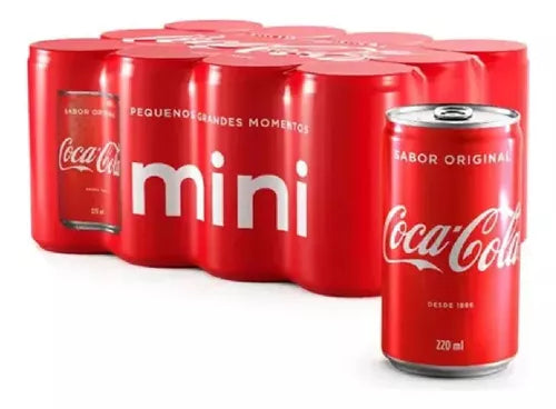 PACK 12 COCA-COLA LATA 220ML MINI